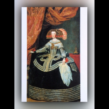 Diego Velázquez - Königin Maria Anna - Postkarte