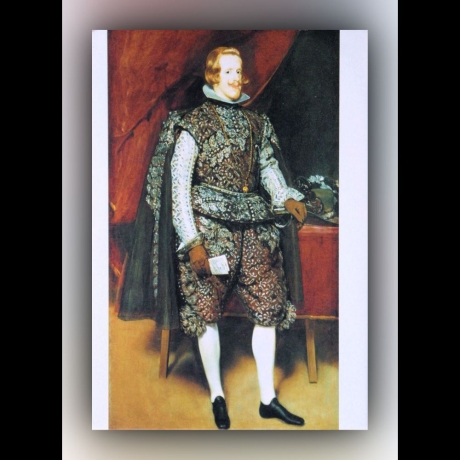 Diego Velázquez - Phillip IV. in Braun und Silber - Postkarte
