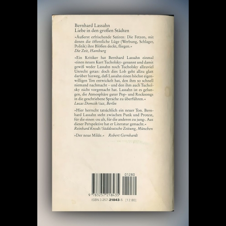 Bernhard Lassahn - Liebe in den großen Städten - Buch