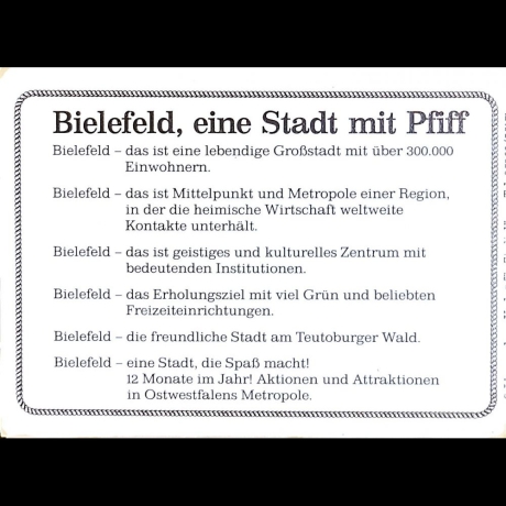 Mini Stadtplan Bielefeld - Heft