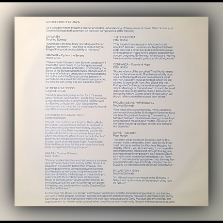 Peter Horton & Siegfried Schwab - Guitarissimo Confianca - Vinyl
