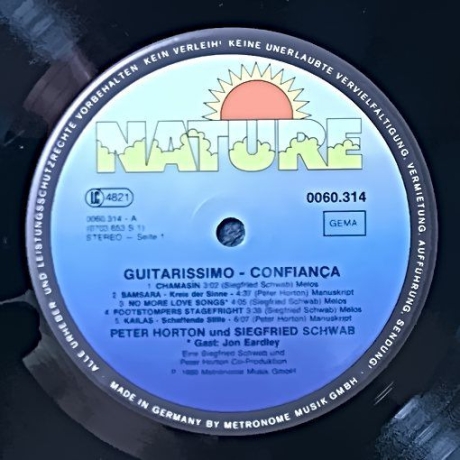 Peter Horton & Siegfried Schwab - Guitarissimo Confianca - Vinyl