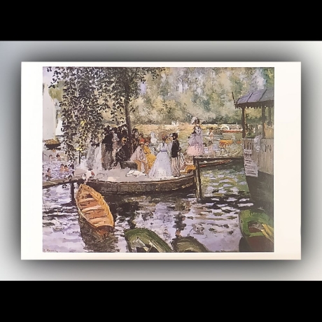 Pierre-Auguste Renoir - La Grenouillère (Der Badeplatz) - Postkarte