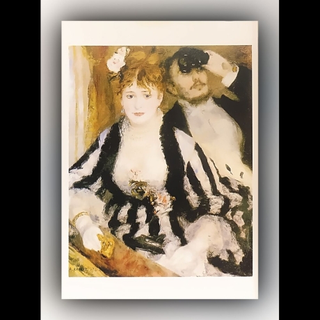 Pierre-Auguste Renoir - Die Loge - Postkarte