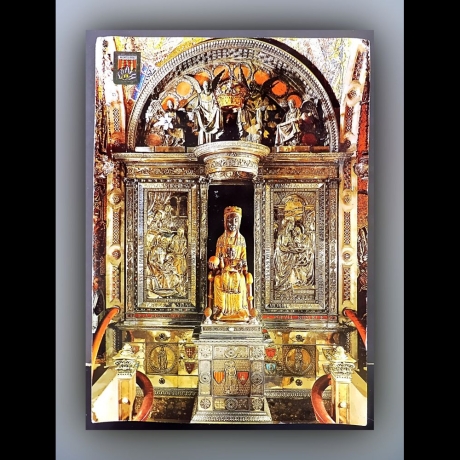 Montserrat - El Trono de la Virgen (Das Gnadenbild) - Postkarte