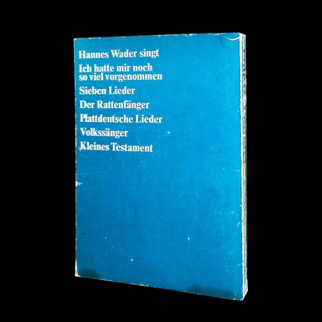 Hannes Wader - Lieder - Sonderausgabe, Juni 1982 - Buch