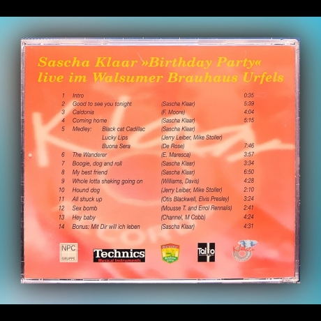 Sascha Klaar - Birthday Party - CD