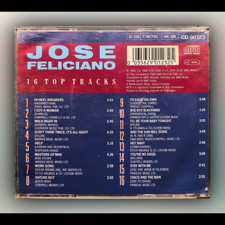 José Feliciano - 16 Top Tracks - CD