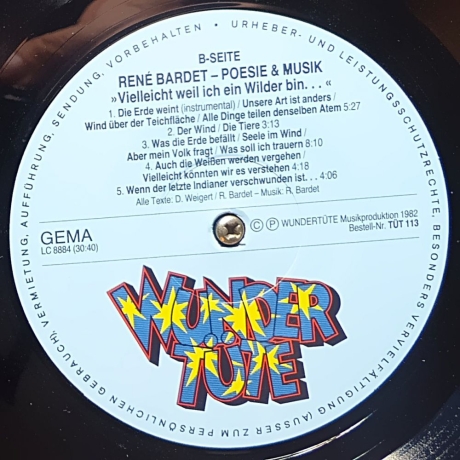 René Bardet - Poesie & Musik - Vielleicht weil ich ein Wilder bin | Alles ist rund - Vinyl