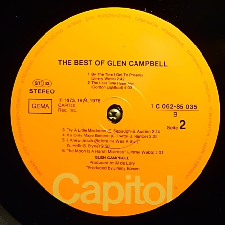Glen Campbell - The best of Glen Campell - Vinyl