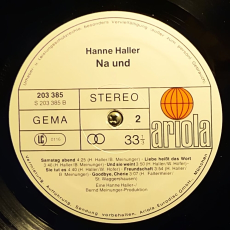 Hanne Haller - Na und - Vinyl