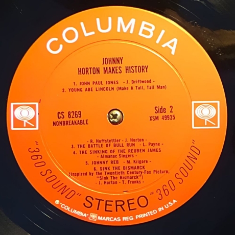 Johnny Horton - Johnny Horton Makes History - Vinyl