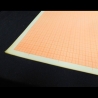 10 Blatt Millimeterpapier A3 transparent rot