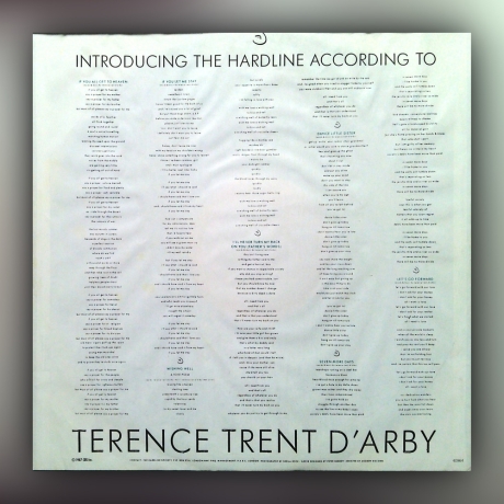 Terence Trent D'Arby - Introducing The Hardline According To Terence Trent D'Arby - Vinyl
