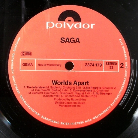 Saga - Worlds Apart - Vinyl