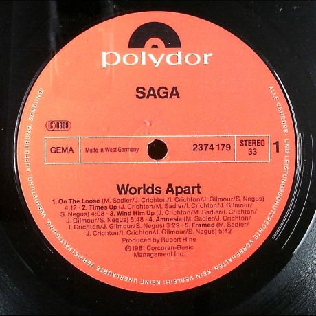 Saga - Worlds Apart - Vinyl