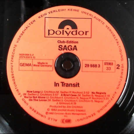 Saga - In Transit - Vinyl