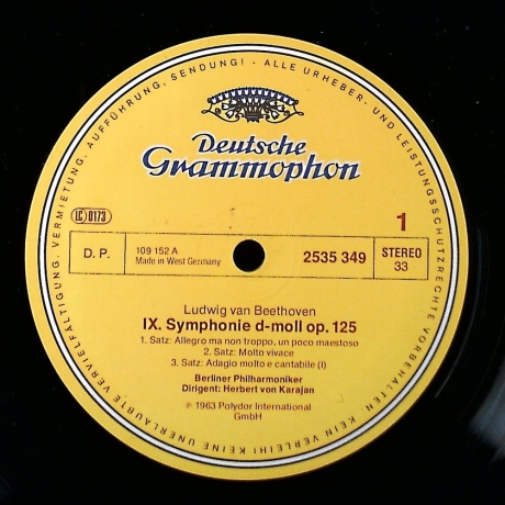 Ludwig van Beethoven - Symphonie Nr. 9 - Berliner Philharmoniker Herbert von Karajan - Vinyl