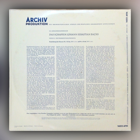 Johann Sebastian Bach - Brandenburgische Konzerte Nr. 5 und 6 - Vinyl