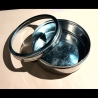Edelstahl Dose mit Klarsichtdeckel (ohne Glas) rund