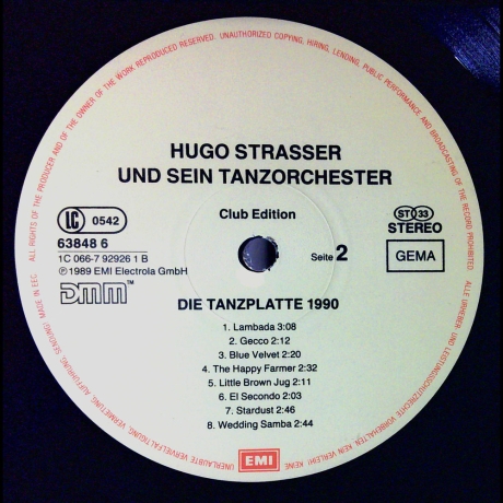 Hugo Strasser und sein Tanzorchester - Die Tanzplatte '90 - Vinyl