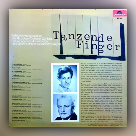 Akkordeon-Orchester Quintenz - Tanzende Finger - Fröhliche Akkordeonklänge - Vinyl