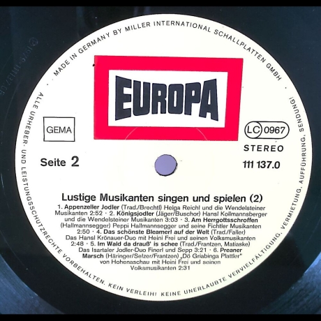 Various Artists - Lustige Musikanten singen und spielen 2 - Vinyl