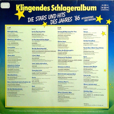 Various Artists - Klingendes Schlageralbum - Die Stars und Hits des Jahres '86 - Vinyl