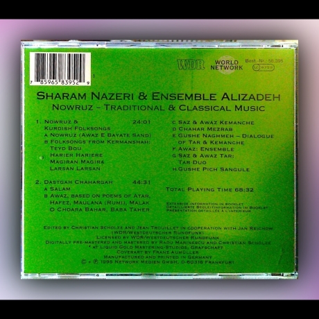 Sharam Nazeri & Ensamble Alizadeh - Nowruz-Traditional & Classical Music - CD
