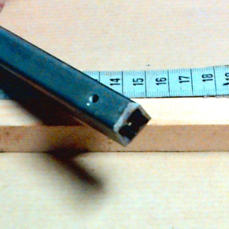 Edelstahl Vierkant Rohr 15 x 15 x 1,5 mm 300 mm lang