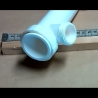 Sanitär Verstellrohr Ø 40 mm Kunststoff weiß