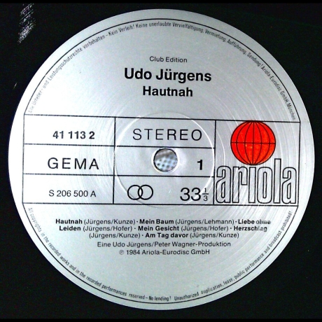 Udo Jürgens - Hautnah - Vinyl