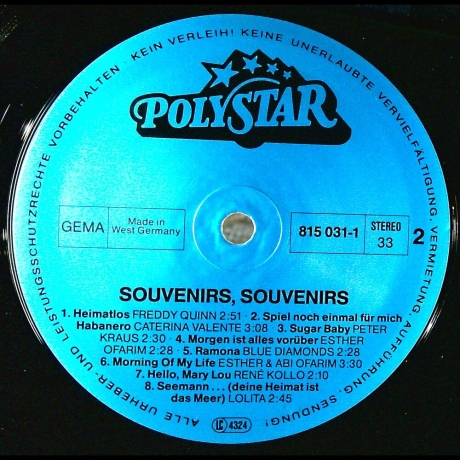 Various Artists - Souvenirs Souvenirs - Vinyl