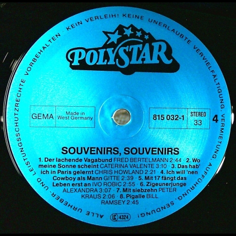 Various Artists - Souvenirs Souvenirs - Vinyl