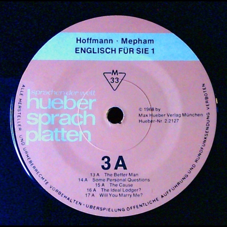 Hoffmann Mepham - Englisch für Sie 1 - Vinyl