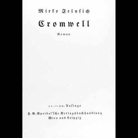 Mirko Jelusich - Cromwell - Buch