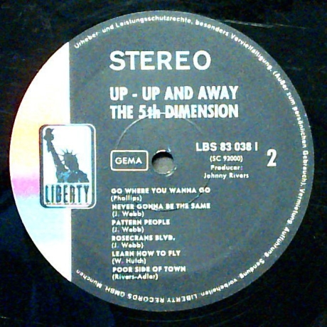 The 5th Dimension - Up - Up And Away Nur Platte, kein Cover - Vinyl