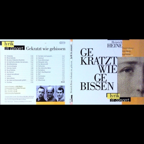 lyrik in concert - Heinrich Heine: Gekratzt wie gebissen - CD