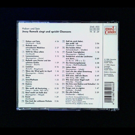 Jessy Rameik - Haben und Sein - CD
