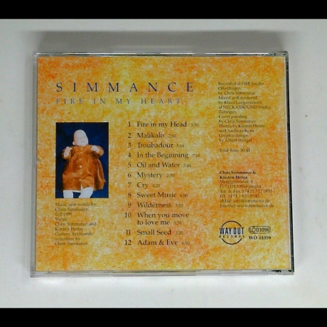 Simmance - Fire In My Heart - CD