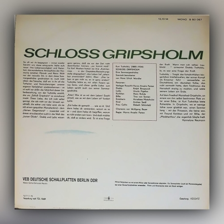 Kurt Tucholsky - Schloss Gripsholm - Eine Sommergeschichte - Vinyl