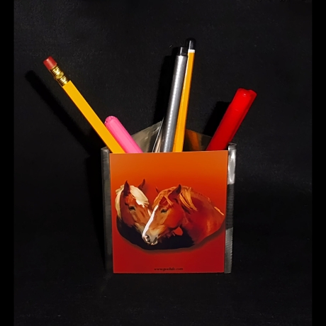 Edelstahl Stiftständer mit auswechselbarem Foto
