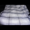 Hemdenstoff - Graue Linien auf weißem Grund - 150x350 cm