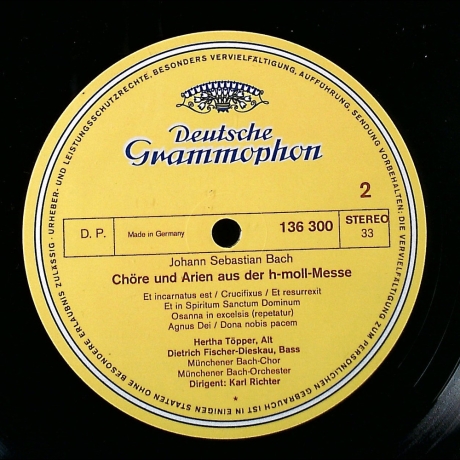Johann Sebastian Bach - Bach / aus der h-moll-Messe - Vinyl