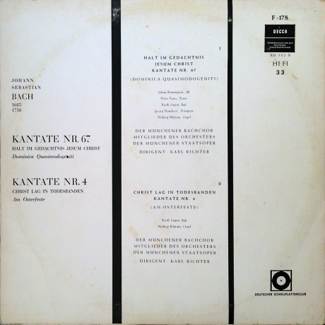 Johann Sebastian Bach - Kantaten - Vinyl