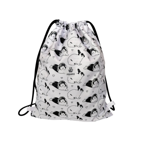 Bezauberndes Hasen-Set – Turnbeutel und Kosmetiktasche