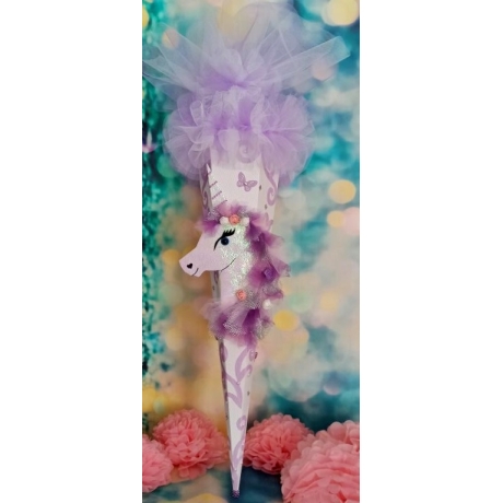 Schultüte Einhorn Zuckertüte für Mädchen Pferd Pegasus