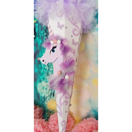 Schultüte Einhorn Zuckertüte für Mädchen Pferd Pegasus