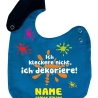 Lätzchen Multicolor ICH KLECKERE NICHT personalisiert mit NAMEN 