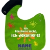Lätzchen Multicolor ICH KLECKERE NICHT personalisiert mit NAMEN 